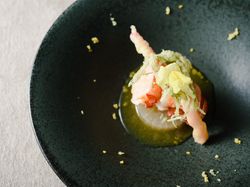 オマール海老 塩麹 柚子煎茶