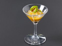 【Amuse】ずわい蟹と鮑 人参ムース