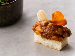 帆立と蕪のブランマンジェ 茄子とズッキーニのカポナータ