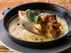 10cm鍋で焼き上げた 筍と新玉ねぎのグラチネ