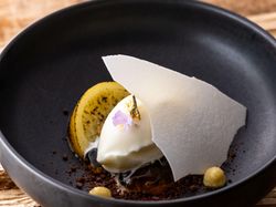 ミルクアイス 日向夏のコンポート