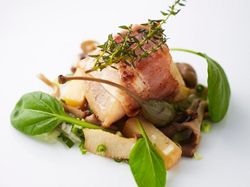 ベーコンで巻き込んだ鱈のオーブン焼き