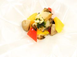 アワビのアヒージョ 祝い包み