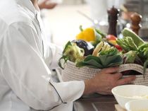 料理長が自ら選び抜いた食材の数々