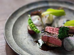 黒毛和牛のグリル 八丁味噌のソースで