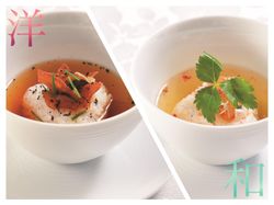 仏/洋風茶漬け(生ハム・コンソメ)
和/和風茶漬け(からすみ・和出汁)