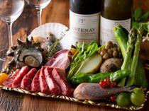 厳選された食材は、老舗料亭と人気フレンチレストランを運営するゲストハウスだから、こそ