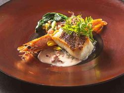 "料理長厳選"奇跡の海老と真鯛のオーブン焼き 日本のアンチョビ 塩辛との出逢い