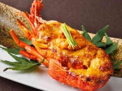 イセエビの雲丹味噌焼き