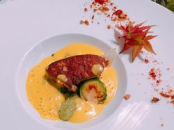 フレッシュフォアグラのソテー・ほうれん草のニョッキ