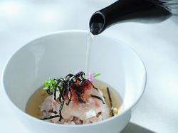 雑穀米の鯛茶漬け