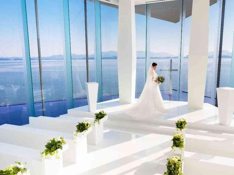 グラン アクイール リゾート気分を味わえる、宍道湖の水と光が彩るセレモニーの画像2