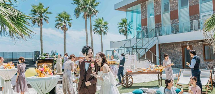 マウロ・アネーラ 青い空と海に囲まれた貸切一軒家でリゾートウェディングの画像