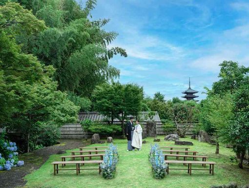 アカガネリゾートキョウトヒガシヤマ 非公開寺院 月真院ガーデン挙式の画像3