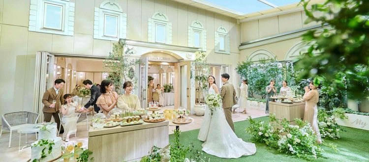 アニヴェルセルヒルズ横浜 屋根付きガーデンでアットホームなWedding Partyの画像