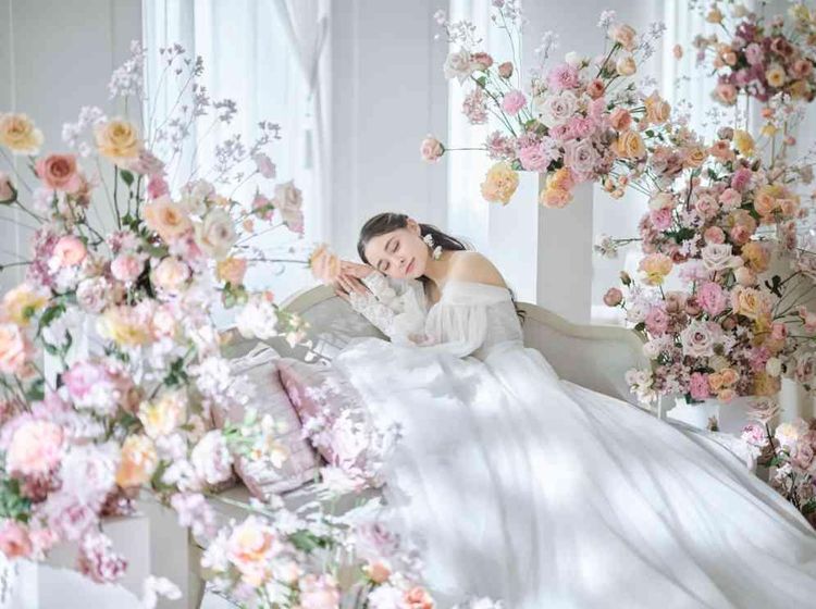 アニヴェルセルヒルズ横浜 ピンク×大人可愛い◇おふたりらしさを演出しようの画像4