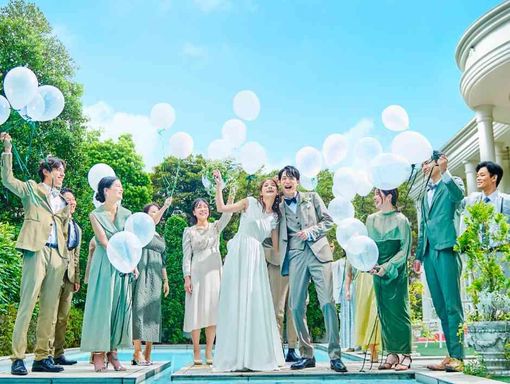 アーカンジェル迎賓館 仙台 開放感抜群のプールガーデンの画像1