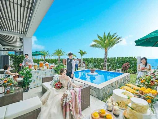 セントレジェンダオキナワ テラスを使った記念撮影もの画像3