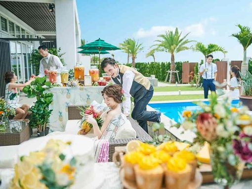 セントレジェンダオキナワ テラスを使った記念撮影もの画像3