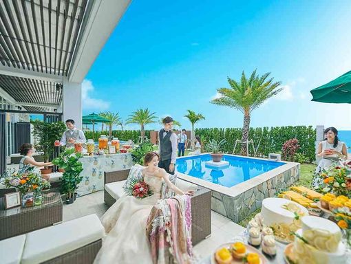 セントレジェンダオキナワ テラスを使った記念撮影もの画像3