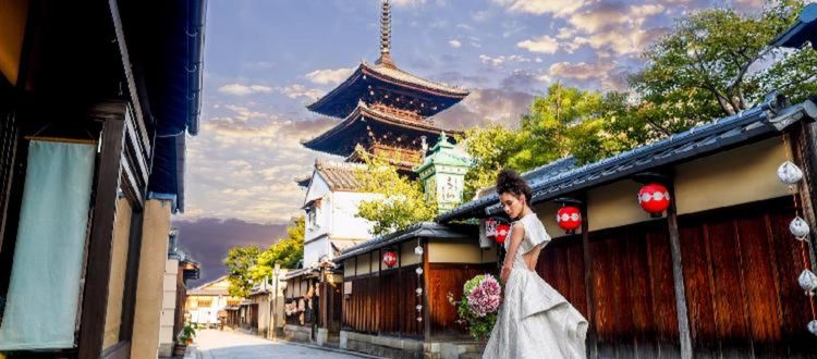 京都駅徒歩10分　豊かな自然、国宝級の自社仏閣の街　京都東山
