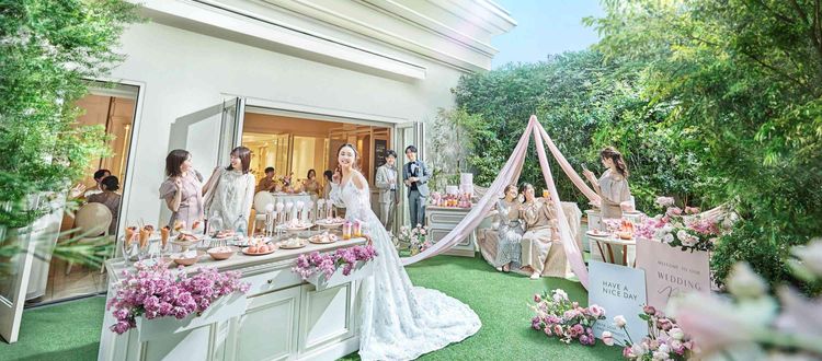 アニヴェルセル大阪 パーティ会場に併設された、おもてなしの空間の画像