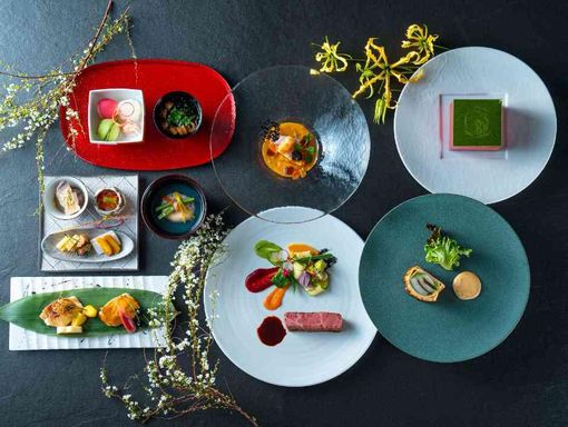 ザ・サウザンドキョウト 味だけでなく彩りも美しいコースの画像1