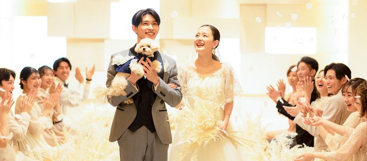 ザ クラシカ ベイリゾート 挙式はもちろん、披露宴会場も含めすべての施設が同伴OK!の画像