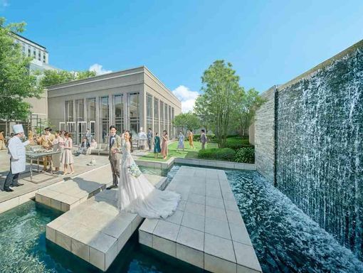 グランドプリンスホテル大阪ベイ 青空と緑が広がる貸切ガーデンの画像1