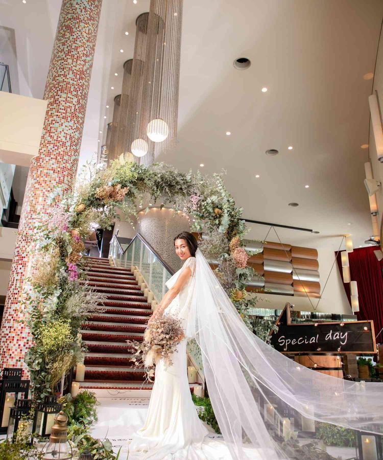 美品】DRESS BLACK ウェディングドレス ヴェール セット（WOLFGANG  