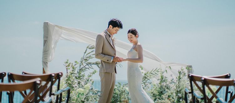 ノマリゾートウエディング オーシャンビューを前に、大自然ならではの特別な結婚式を。の画像