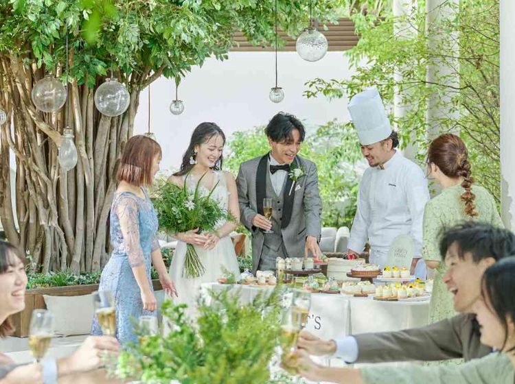 グレイスヒル・オーシャンテラス ガーデン挙式やデザートブッフェ、フォトなど自由に楽しめる空間の画像4