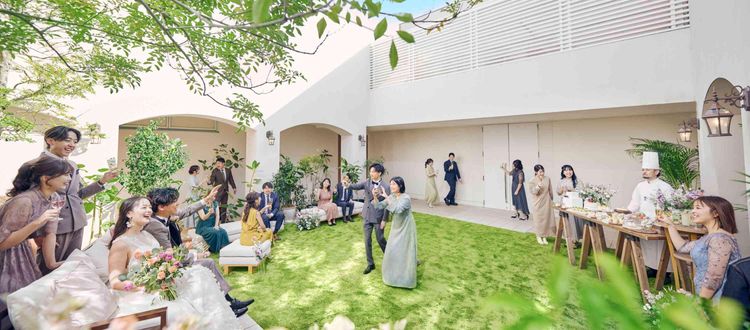 おふたりらしさを存分に活かす自由度の高い貸切会場