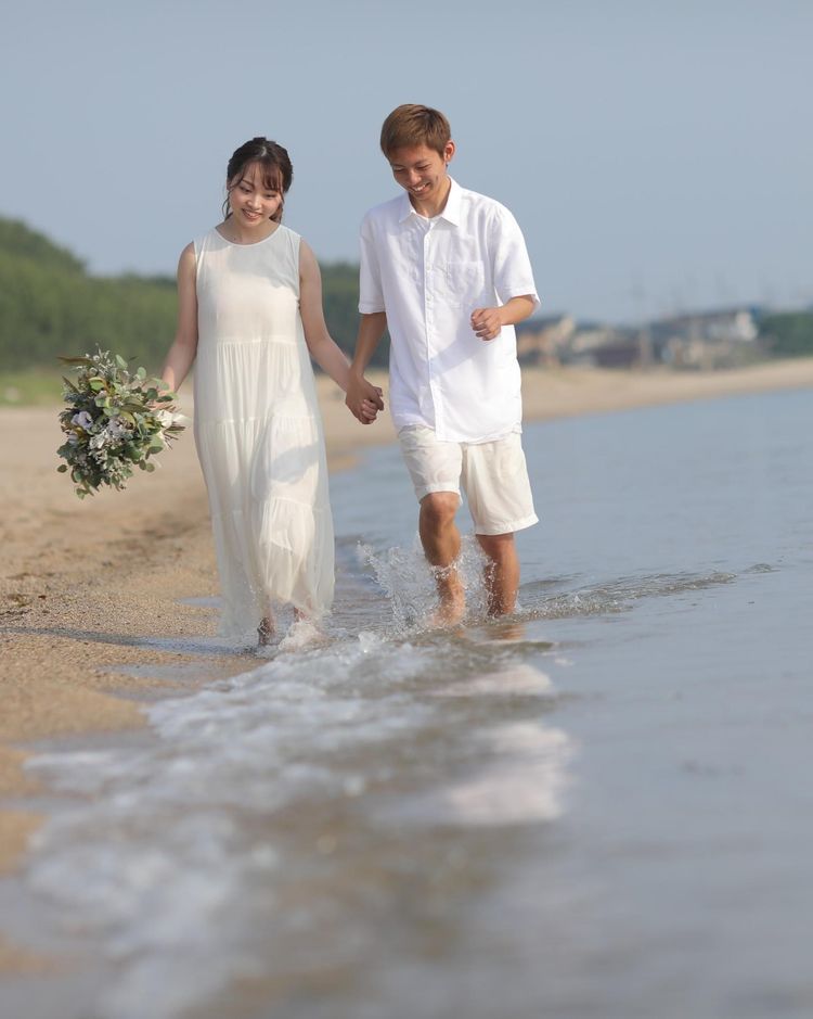 カサネヒカリ 目の前の海で記念の１枚をの画像1