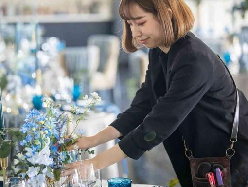 ザコルトーナシーサイド台場 会場を彩るフローリストの画像3