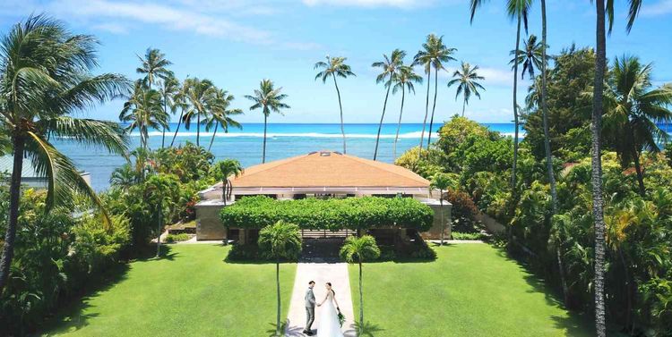 キャルバリーバイザシー教会 ハワイでなかなか飛ばすことが難しいドローン撮影も叶いますの画像2