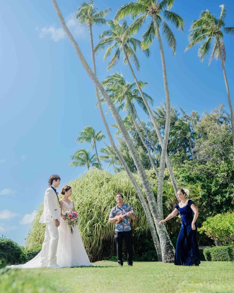 キャルバリーバイザシー教会 海辺のガーデンでゲストと愉しむハワイアンアフターセレモニーの画像1