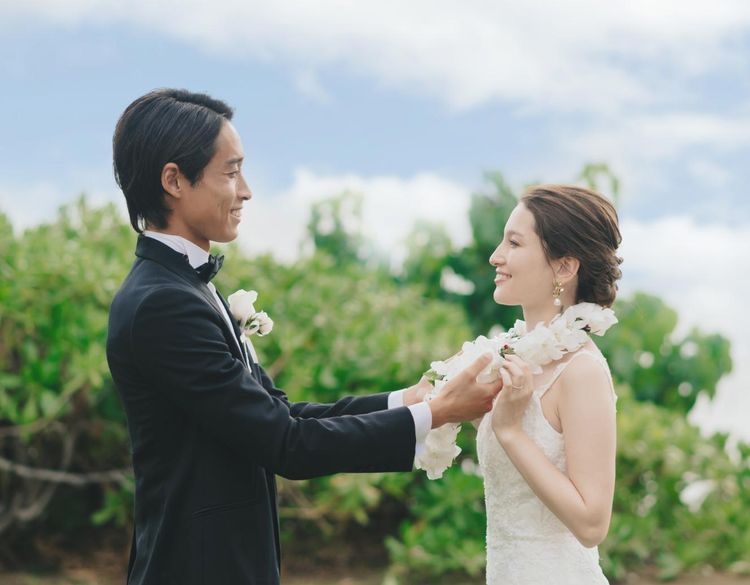 キャルバリーバイザシー教会 海辺のガーデンでゲストと愉しむハワイアンアフターセレモニーの画像2