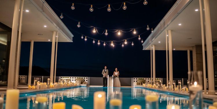 THE BLUE（ザ・ブルー） 夕日が鮮やかな時間からスタートするナイトウエディングも人気の画像3