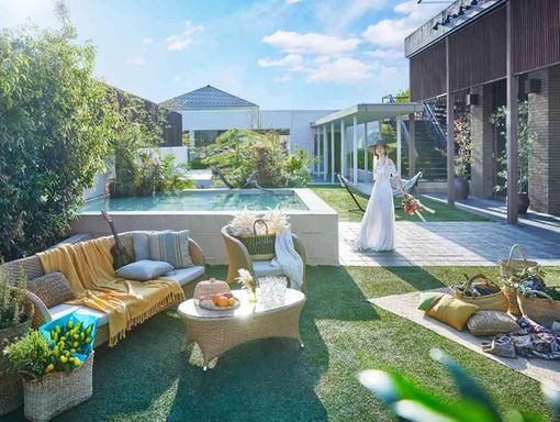 アマンダンテラス ガーデン付邸宅一軒を一組貸切での画像1