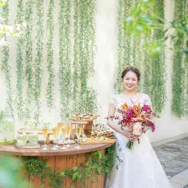 アールベルアンジェ札幌 パーティ会場併設のガーデン
