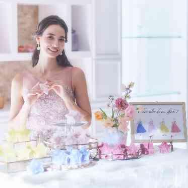 ラグナヴェール仙台 ドレスの色当てクイズではゲストが選んだ色味のキャンドルでキャンドルリレーの演出を