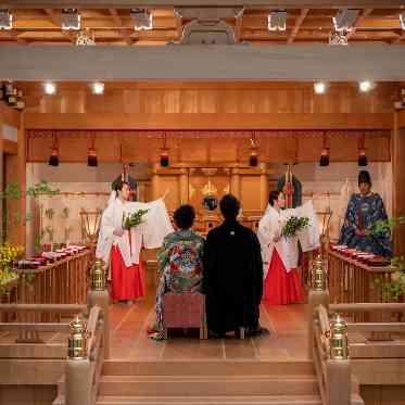 ホテルモントレ仙台 雅やかな雅楽の調べの中行われる日本古来の伝統的な和の婚儀