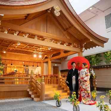 ホテルモントレ仙台 ドレスで挙式を行い、前撮りは和装もというご要望も叶う