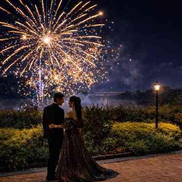 ノートルダム秋田/FIVESTAR WEDDING 大曲のプロの花火師が挙げる打ち上げ花火