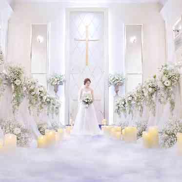 ニーズ郡山 by T&G WEDDING(旧 アーククラブ迎賓館 郡山) 『雲海』を花嫁入場の際に演出