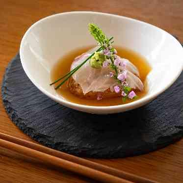 お出しのきいた鯛茶漬け