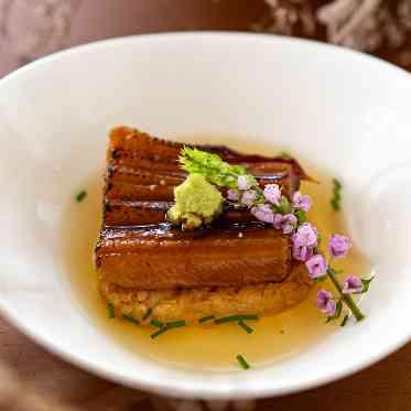 アンシャンテ/バウム アナゴと焼きおにぎりのお茶漬け