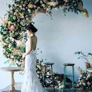 ユニオンハーバー/UNION HARBOR 装飾と共にウェディングフォトを