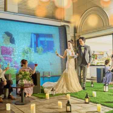 アールベルアンジェ富山 貸切プライベートガーデンで自由に過ごせる